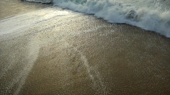 Beach and ocean waves slow motion. PART 3 of 5