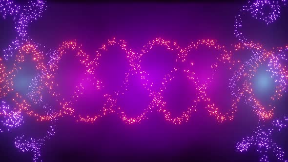 Swirling Colorful Energy Particles Motion Graphics Background