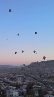 Cappadocia Turkey  Vertical Video of Balloon Launch alt