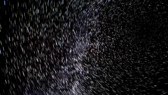 Moving Stars in Night Sky alt