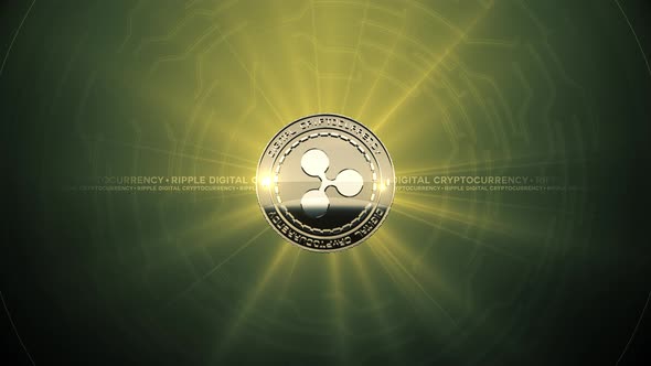 02 - 5 RIPPLE Cryptocurrency Background with Circles 4K alt
