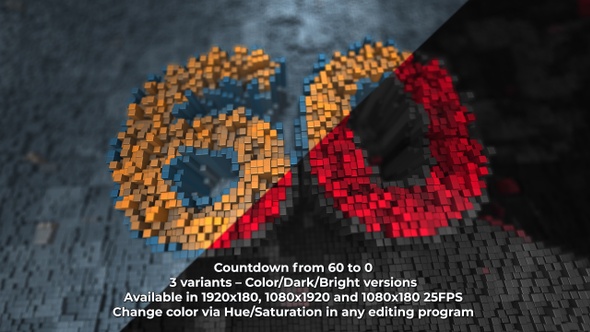 Cubes Array Countdown V1 4K