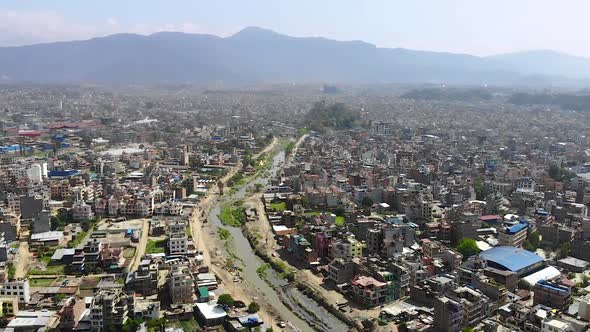 Aerial View of Kathmandu alt