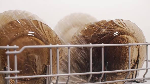 Cleaning Plates in Dishwasher Basket alt