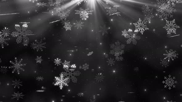 Christmas Snowflakes Frame with Lights