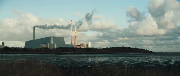 Factory releases emissions alt