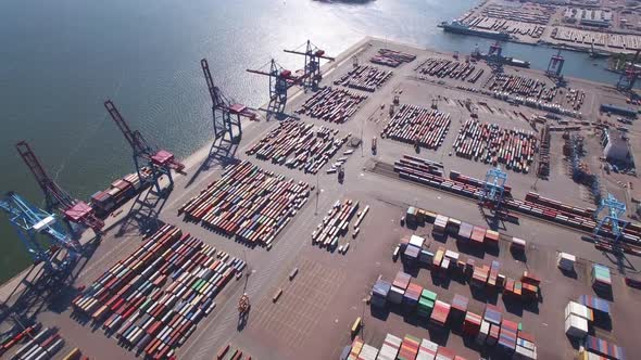 Aerial View of Container Port alt