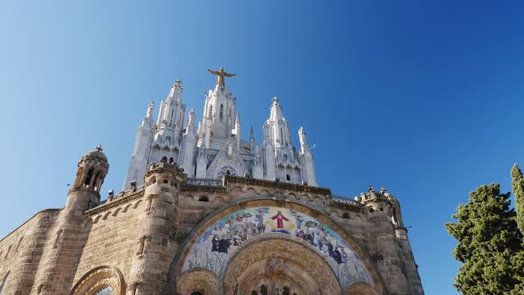 Amazing View on Old Architecture Building Against Blue Sky alt