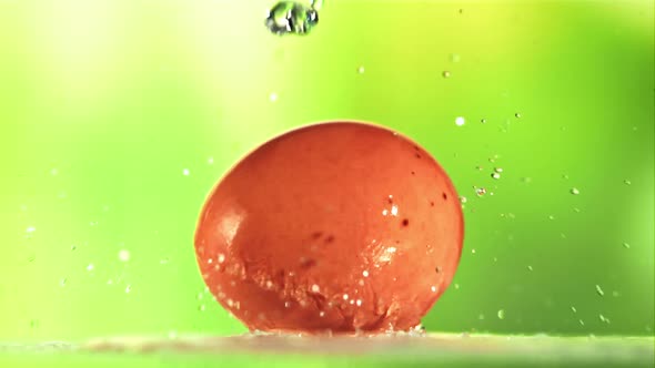 Drops of Water Fall on the Egg alt