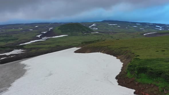 Flying Over Wild Terrain of Kamchatka Peninsula alt