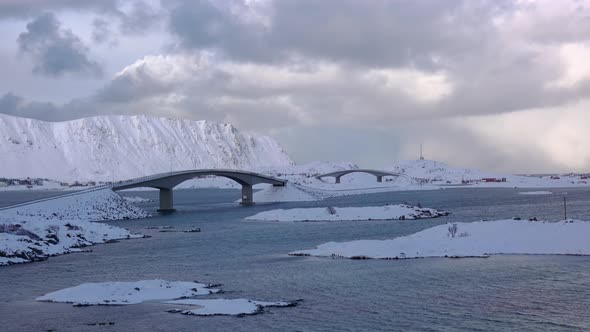 Winter Bridges in Lofoten