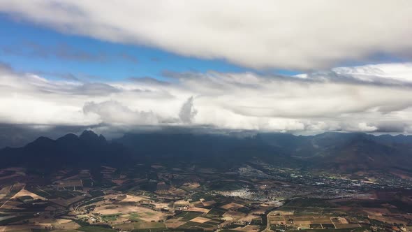 Flying over the Boland, Western Cape, South Africa alt