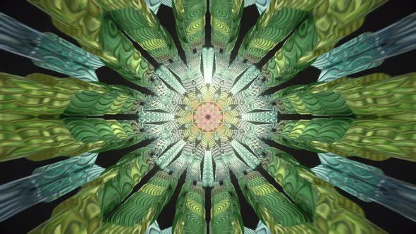 Beautiful Colorful Trippy Pattern Peace And Love 3D Mandala Spiritual Tunnel Light alt