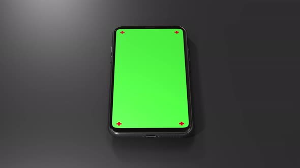 Phone green screen 3d model