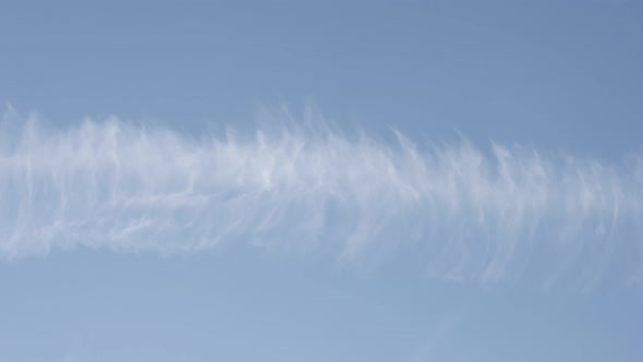 Artificial clouds remains from   chemtrails behind aircraft 3840X2160 UHD footage - Water-based cont alt