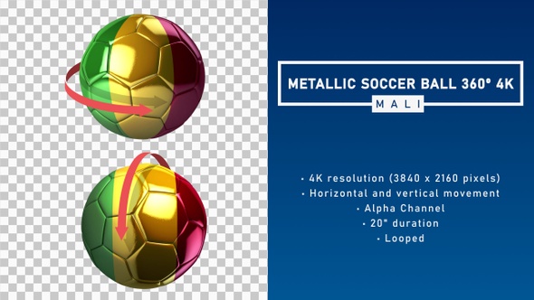 Metallic Soccer Ball 360º 4K - Mali
