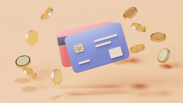 Loop animation of bank card alt