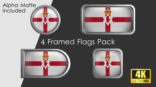Framed North Ireland Flag Pack alt