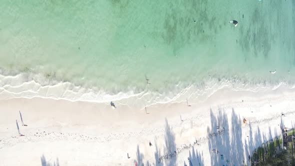 Vertical Video of the Coast of Zanzibar Island Tanzania Slow Motion alt