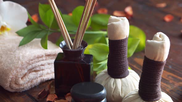 Spa background. Massage, oriental therapy, wellbeing and meditation concept. alt