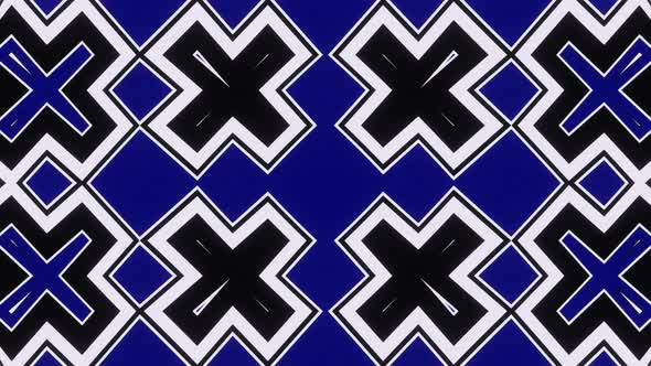 Dark Blue Pulsation of Abstract Figures to Decorate Music Festivals alt