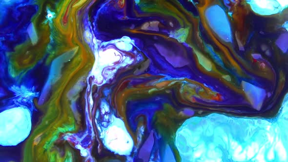 Abstract Colorful Fluid Paint Background 4