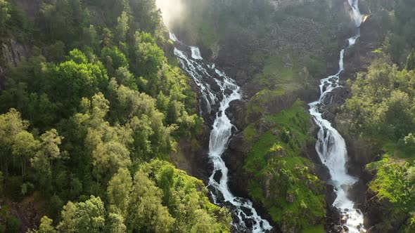 Latefossen Is One of the Most Visited Waterfalls in Norway alt