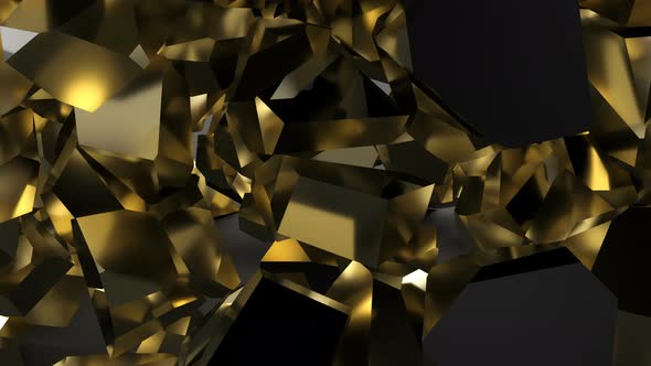 Explosion Black Gold Wall on Fragment Particle alt