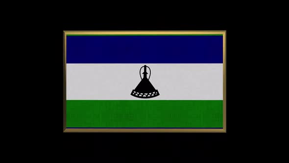 Lesotho 3D Flag alt