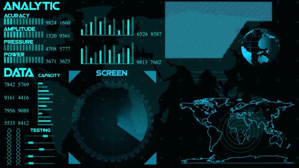 searching radar HUD screen animation. Vd 1574