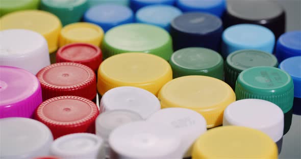 Few Plastic Bottle Caps - Plastic Processing Recycling Industry alt