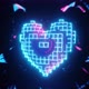 Cube Neon Heart VJ Loop Background 4K - VideoHive Item for Sale