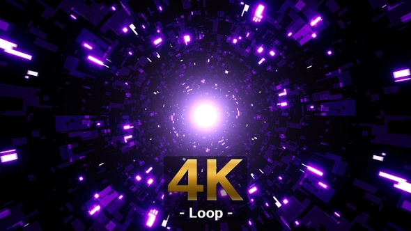 Purple Light Tech Pattern Tunnel alt