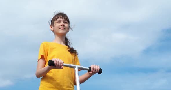 New scooter in the city. alt