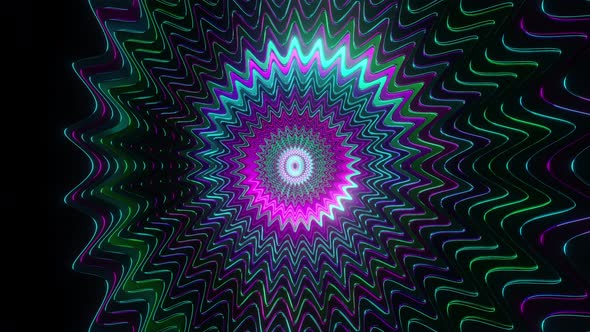 Colorful Reflective Layered Abstract Background Video Loop - 3D Rendering alt