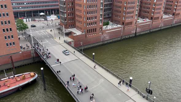 Bridge In The City Center Of Hamburg