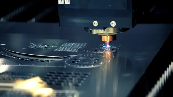 CNC Laser Cutting of Metal, Modern Industrial Technology by cookelma