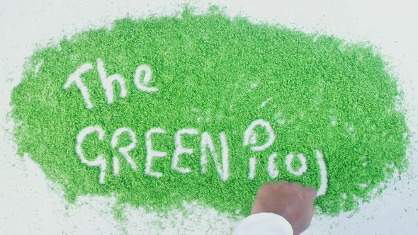 Hand Writes On Green The Green Project