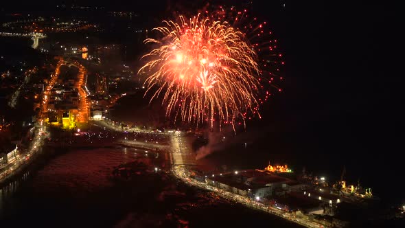 Holiday Fireworks in the City