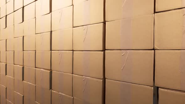 Cardboard Box Wall