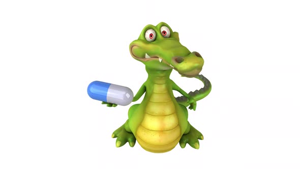 Fun crocodile - 3D animation alt