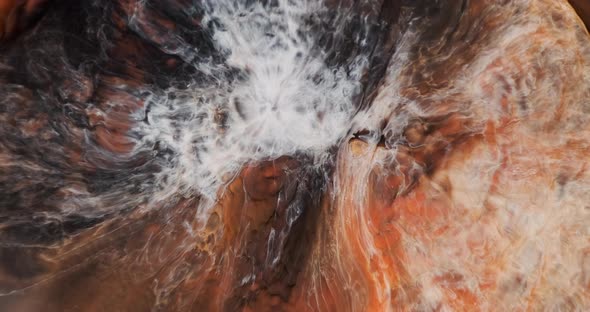 Coffee with Milk Splash Paint Closeup alt