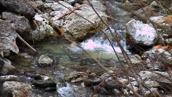 Sharp Rocks in a Small Stream