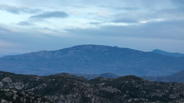 Mica Mountain and Rincon Peak - Tucson, Arizona - Sunset Time-lapse alt