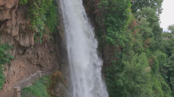 Beautiful view of the nature of Greece with waterfalls. alt