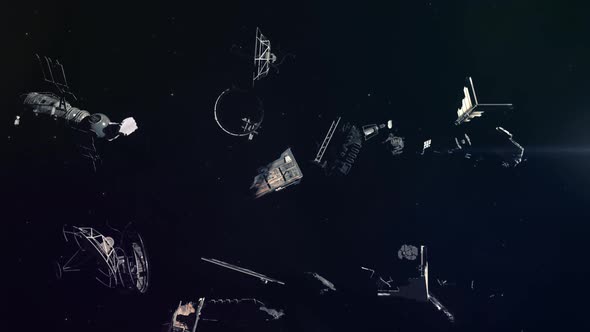 Space Junk Floating in Space - Abandoned Satellites and Rocket Parts