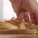 Making Bread With Cheese Sandwich At The Table In The Kitchen - VideoHive Item for Sale
