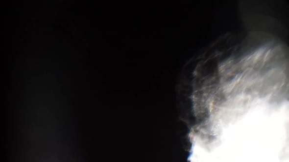 Glass light refractions overlays black background alt