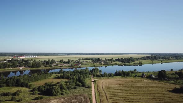 Forest  Field  River And Road 43 alt