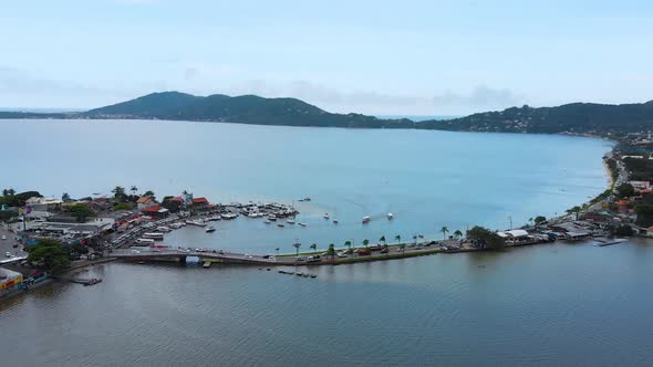 Lagoa da Conceicao, Hills (Florianopolis, Santa Catarina, Brazil) Aerial view alt